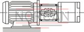technical illustration-R900984020-Internal gear pump, size 11, pressure 350 bar for industrial applications, open circuit