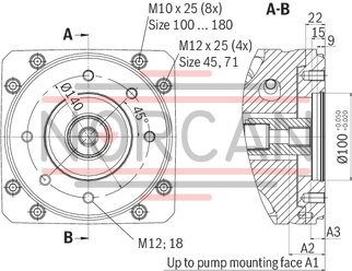 technical illustration-R901135309-Pump A10VSO BR32 with analog OBE