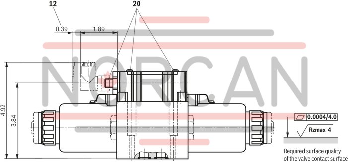 technical illustration-R900597186-Size 10, symbol E, solenoid-actuated, 110-120 V AC 50/60 Hz