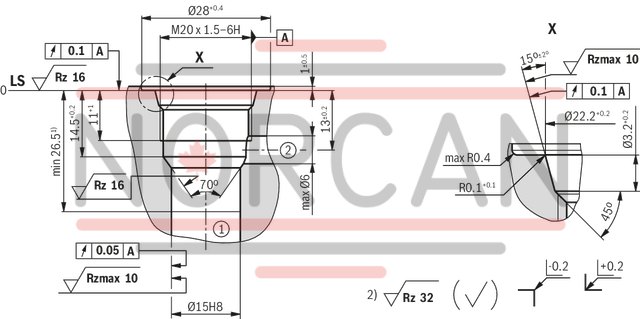 technical illustration-R901252717-2/2 directional poppet valve, direct operated with solenoid actuation