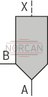 technical illustration-R900910269-Size 16, bidirectional (A → B, B → A), hydraulically actuated, spool type AE