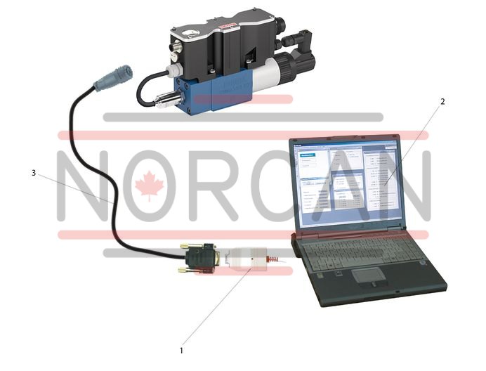 technical illustration-R901118994-3-way proportional directional valves with integrated digital control electronics IAC-P Completely adjusted unit consisting of position-controlled valve, pressure sensor and field bus connection Operation by means of proportional solenoids with central thread and detachable coil Valve control spool, position-controlled Integrated pressure sensor plate (optional) Porting pattern according to ISO&nbsp;4401 Analog interface for command and actual value Design for CAN bus with CANopen protocol DS 408 or Profibus-DP Quick commissioning via PC and commissioning software WIN-PED