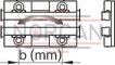 technical illustration-R190313210-The cam roller single bearing is characterized by the following product features: Format SKS, size 32, aluminum, accuracy economic, load class FN
