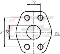 technical illustration-R901147112-Internal gear pump, size 32, pressure 350 bar for industrial applications, open circuit