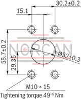 technical illustration-R900245715-INTERNAL GEAR PUMP, size 6, pressure 250 bar for industrial and mobile applications, open circuit