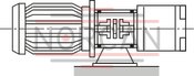 technical illustration-R900984020-Internal gear pump, size 11, pressure 350 bar for industrial applications, open circuit