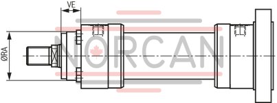 technical illustration-R900999011-Nominal pressure 250 bar, piston &Oslash; 40 ... 320 mm, piston rod &Oslash; 22 ... 220 mm, stroke length up to 6000 mm
